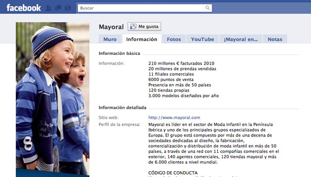 Imagen del perfil de Mayoral en Facebook