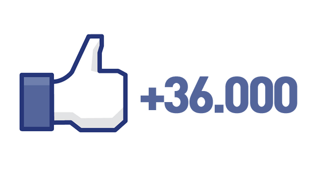 We now have more than 36,000 friends!