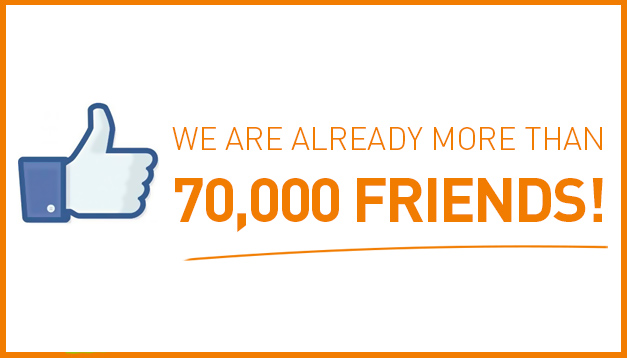 We are already more than 70,000 friends!